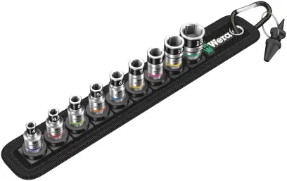 Wera 003880 Nástrčné hlavice Zyklop 1/4" 4 ÷ 13 mm Belt A 1, pridržiavacia funkcia - 10 dielov (W05003880001)