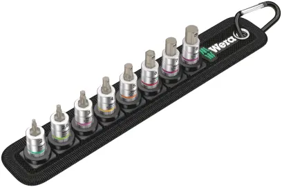 Wera 003881 Zástrčné bitové hlavice Zyklop 1/4" HEX 2 ÷ 8 mm Belt A 2, pridržiavacia fce - 8 dielov (W05003881001)