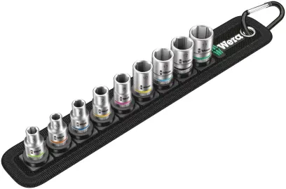 Wera 003883 Nástrčné hlavice Zyklop 1/4" HEX 5 ÷ 13 mm Belt A 4 - 9 dielov (W05003883001)