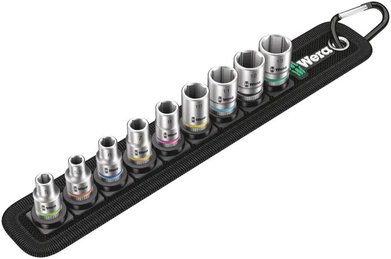 Wera 003883 Nástrčné hlavice Zyklop 1/4" HEX 5 ÷ 13 mm Belt A 4 - 9 dielov (W05003883001)