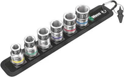 Wera 003995 Nástrčné hlavice Zyklop 1/2" 10 ÷ 19 mm Belt C 1, pridržiavacia - 7 dielov (W05003995001)