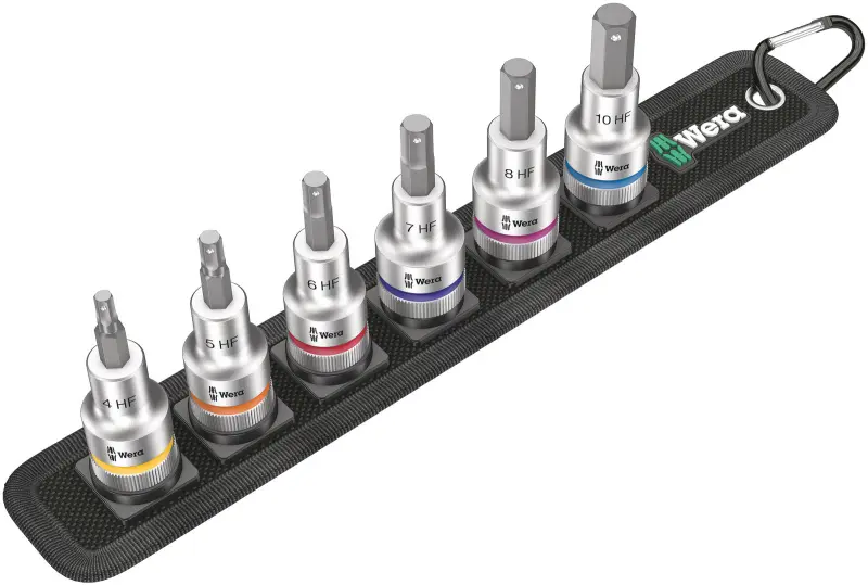 Wera 003996 Zástrčné bitové hlavice Zyklop 1/2" 4 ÷ 10 mm Belt C 2, pridržiavacia - 6 dielov (W05003996001)