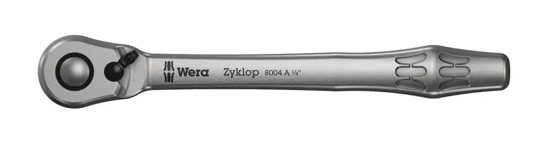 Wera 004004 Ráčna Zyklop Metal 1/4" typ 8004 A, přepínací (W05004004001)