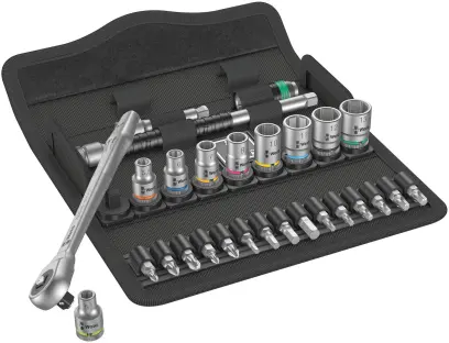 Wera 004017 Račňová sada 1/4" Zyklop Metal typ 8100 SA 7, priechodná - 28 dielov (W05004017001)