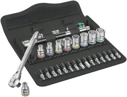Wera 004018 Račňová sada Zyklop Metal 1/4" typ 8100 SA 8, metrická - 28 dielov (W05004018001)