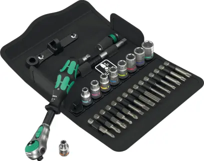 Wera 004019 Račňová sada Zyklop Speed 1/4" typ 8100 SA 9, palcová - 28 dielov (W05004019001)