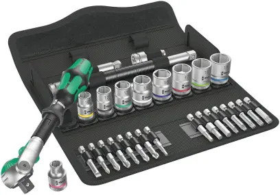 Wera 004046 Račňová sada Zyklop Speed 3/8" typ 8100 SB 6, metrická - 29 dielov (W05004046001)