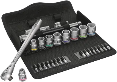 Wera 004048 Račňová sada Zyklop Metal 3/8" typ 8100 SB 8 - 29 dielov (W05004048001)