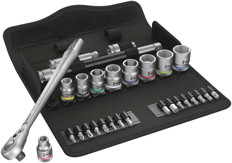 Wera 004048 Račňová sada Zyklop Metal 3/8" typ 8100 SB 8 - 29 dielov (W05004048001)