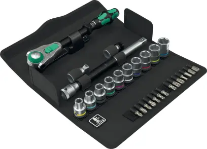 Wera 004076 Račňová sada Zyklop Speed 1/2" typ 8100 SC 6, metrická - 28 dielov (W05004076001)
