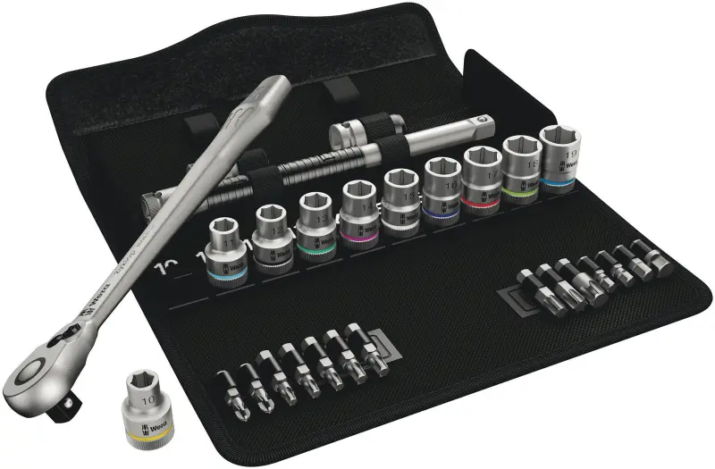 Wera 004078 Račňová sada Zyklop Metal 1/2" typ 8100 SC 8, metrická - 28 dielov (W05004078001)