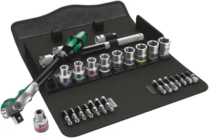 Wera 004079 Račňová sada Zyklop Speed 1/2" typ 8100 SC 9, palcová - 28 dielov (W05004079001)