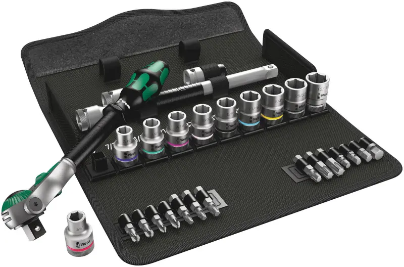 Wera 004079 Račňová sada Zyklop Speed 1/2" typ 8100 SC 9, palcová - 28 dielov (W05004079001)