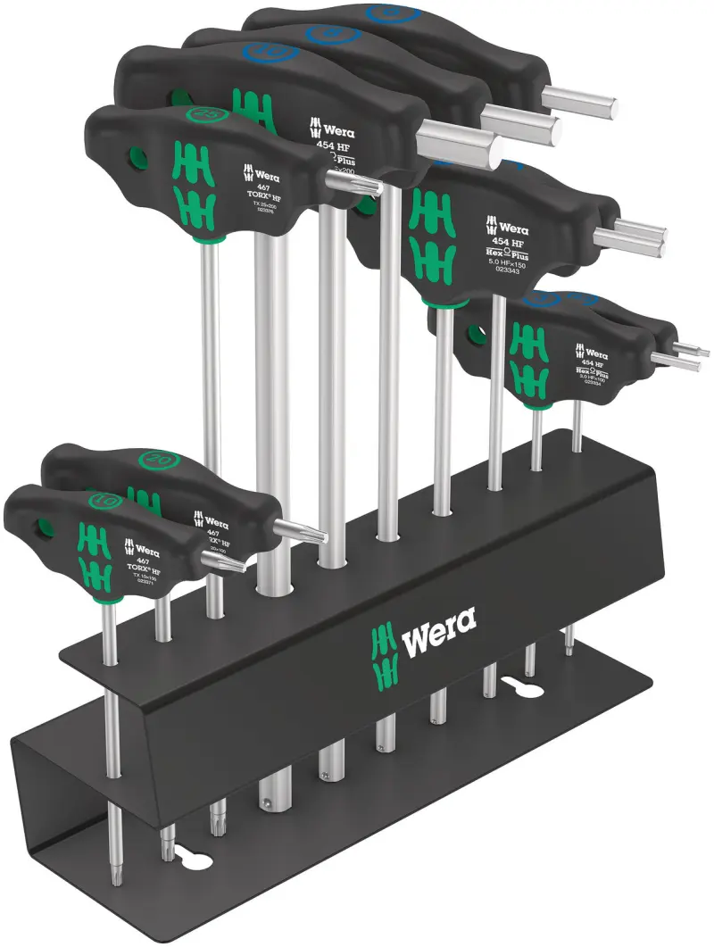 Wera 004174 Zástrčné kľúče s T-rukoväťou Wera Bicycle Set 6 - 10 dielov (W05004174001)