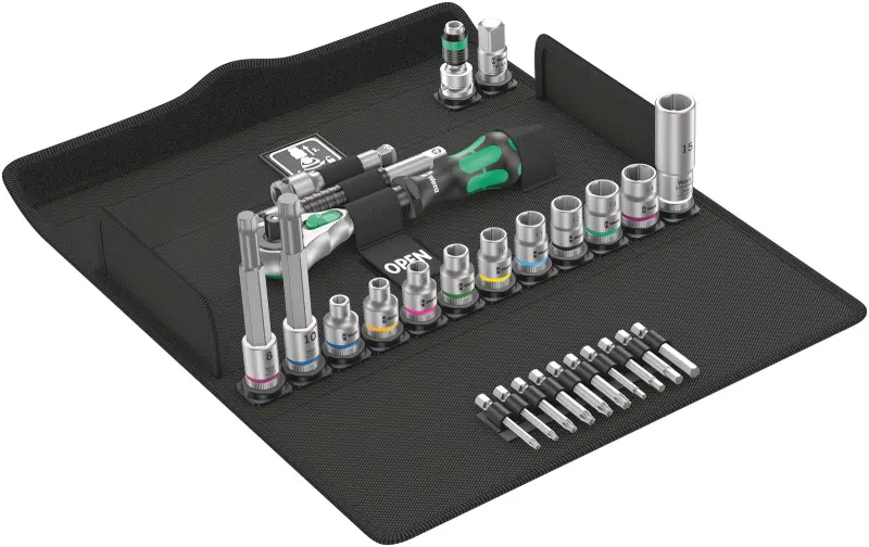 Wera 004175 Račňová sada Zyklop Speed 3/8" typ 8100 SB 2 - Bicycle Set 7 - 27 dielov (W05004175001)