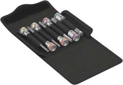 Wera 004176 Zástrčné bitové hlavice Zyklop 3/8" Bicycle Set 8, extra dlhé - 7 dielov (W05004176001)