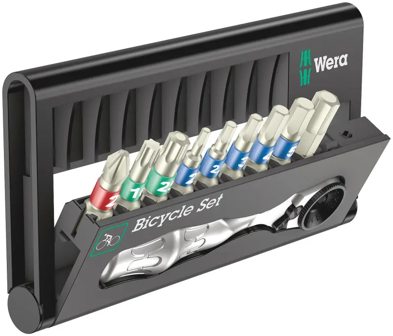 Wera 004177 Skrutkovacie bity Zyklop 1/4" Bicycle Set 9 s račňou 1/4" Mini 8001 A - 10 dielov (W05004177001)