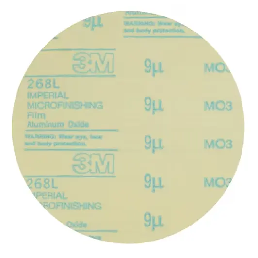 Brusný kruhový výsek 3M Microfinishing PSA Film Disc 268L, 9 μm, Typ D (3M7100016734)