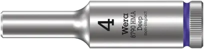 Wera 004500 Nástrčná hlavice Zyklop 1/4" 6hran 4 mm typ 8790 HMA - prodloužená (W05004500001)