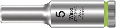 Wera 004501 Nástrčná hlavice Zyklop 1/4" 6hran 5 mm typ 8790 HMA - prodloužená (W05004501001)