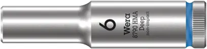 Wera 004503 Nástrčná hlavice Zyklop 1/4" 6hran 6 mm typ 8790 HMA - prodloužená (W05004503001)