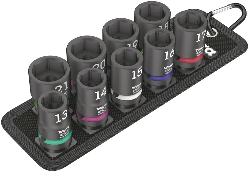 Wera 004580 Nástrčné hlavice 1/2" 13 ÷ 21 mm Belt C Impaktor 1, rázové - 10 dielov (W05004580001)