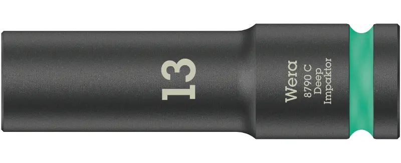 Wera 004830 Nástrčná hlavica 1/2" 13 mm typ 8790 C Impaktor Deep, dlhá, rázová (W05004830001)