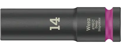 Wera 004831 Nástrčná hlavica 1/2" 14 mm typ 8790 C Impaktor Deep, dlhá, rázová (W05004831001)