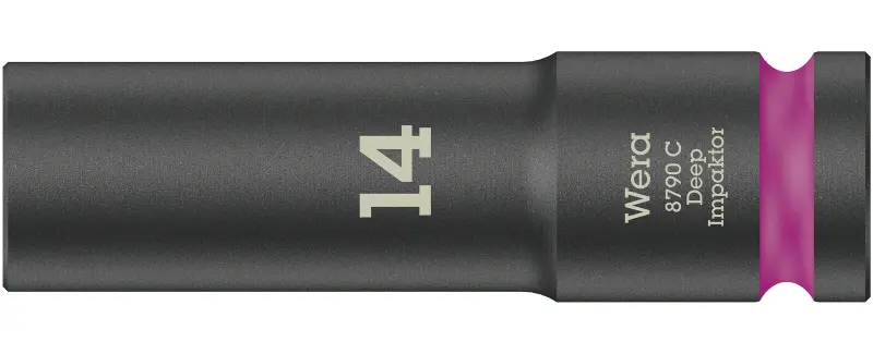 Wera 004831 Nástrčná hlavica 1/2" 14 mm typ 8790 C Impaktor Deep, dlhá, rázová (W05004831001)