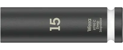 Wera 004832 Nástrčná hlavica 1/2" 15 mm typ 8790 C Impaktor Deep, dlhá, rázová (W05004832001)