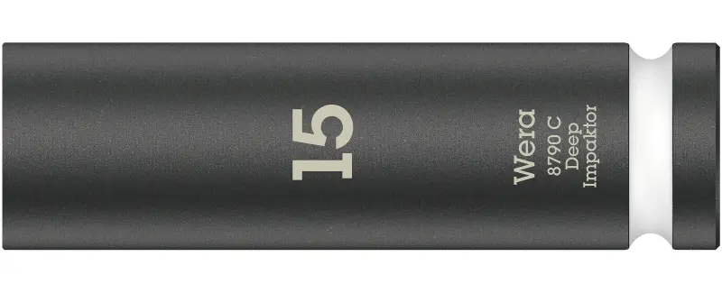 Wera 004832 Nástrčná hlavica 1/2" 15 mm typ 8790 C Impaktor Deep, dlhá, rázová (W05004832001)