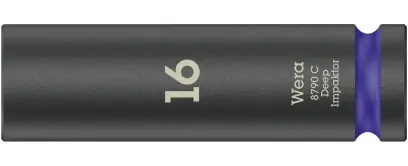 Wera 004833 Nástrčná hlavica 1/2" 16 mm typ 8790 C Impaktor Deep, dlhá, rázová (W05004833001)