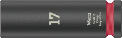 Wera 004834 Nástrčná hlavica 1/2" 17 mm typ 8790 C Impaktor Deep, dlhá, rázová (W05004834001)