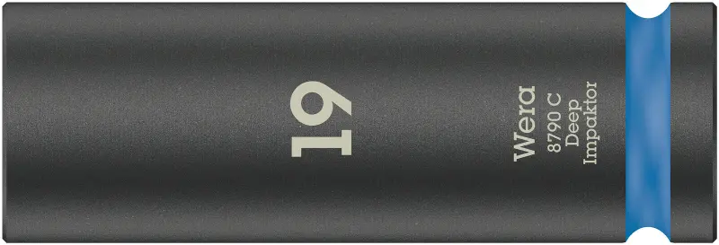 Wera 004836 Nástrčná hlavica 1/2" 19 mm typ 8790 C Impaktor Deep, dlhá, rázová (W05004836001)