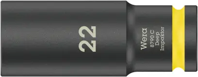 Wera 004838 Nástrčná hlavica 1/2" 22 mm typ 8790 C Impaktor Deep, dlhá, rázová (W05004838001)
