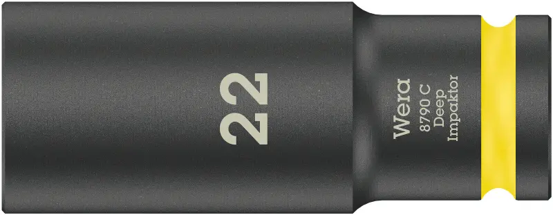 Wera 004838 Nástrčná hlavica 1/2" 22 mm typ 8790 C Impaktor Deep, dlhá, rázová (W05004838001)