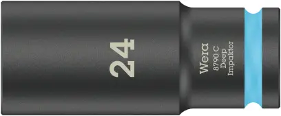 Wera 004839 Nástrčná hlavica 1/2" 24 mm typ 8790 C Impaktor Deep, dlhá, rázová (W05004839001)