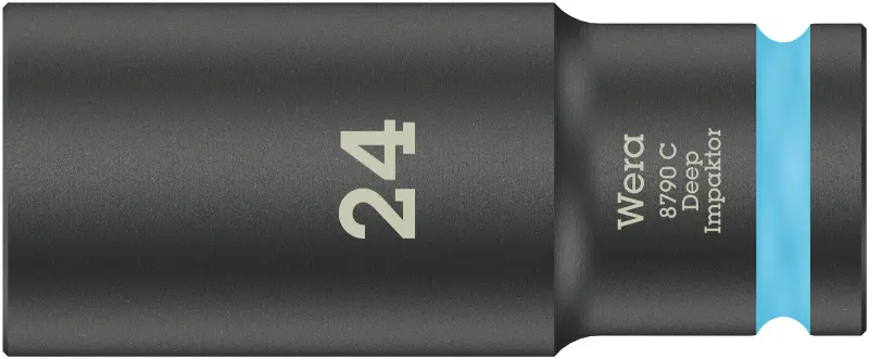 Wera 004839 Nástrčná hlavica 1/2" 24 mm typ 8790 C Impaktor Deep, dlhá, rázová (W05004839001)