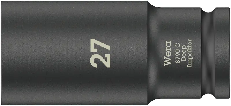 Wera 004840 Nástrčná hlavica 1/2" 27 mm typ 8790 C Impaktor Deep, dlhá, rázová (W05004840001)