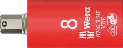 Wera 004903 Zástrčná bitová hlavica 3/8" 8 mm typ 8740 B VDE HF Zyklop, izolovaná, pridržiavacia (W05004903001)