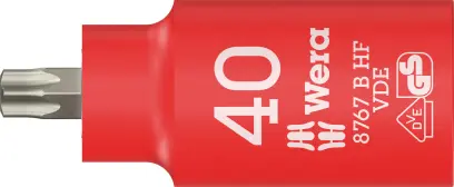 Wera 004924 Zástrčná bitová hlavica 3/8" TX 40 typ 8767 VDE HF Zyklop, izolovaná, pridržiavacia (W05004924001)