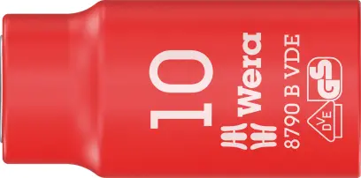 Wera 004954 Nástrčná hlavica 3/8" 10 mm typ 8790 B Zyklop VDE, izolovaná (W05004954001)