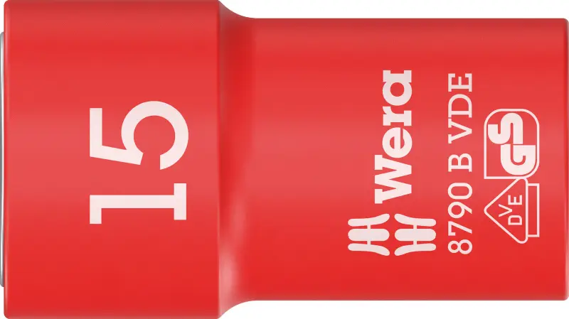 Wera 004959 Nástrčná hlavica 3/8" 15 mm typ 8790 B Zyklop VDE, izolovaná (W05004959001)