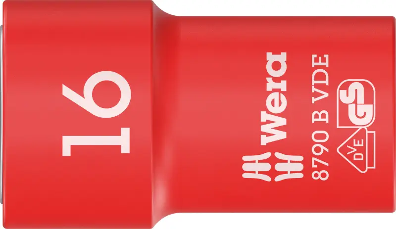 Wera 004960 Nástrčná hlavica 3/8" 16 mm typ 8790 B Zyklop VDE, izolovaná (W05004960001)