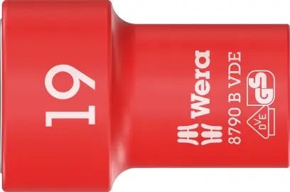 Wera 004963 Nástrčná hlavica 3/8" 19 mm typ 8790 B Zyklop VDE, izolovaná (W05004963001)