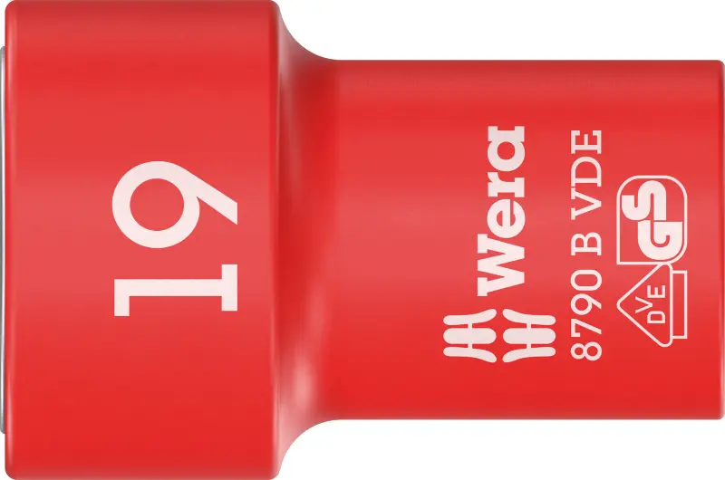 Wera 004963 Nástrčná hlavica 3/8" 19 mm typ 8790 B Zyklop VDE, izolovaná (W05004963001)