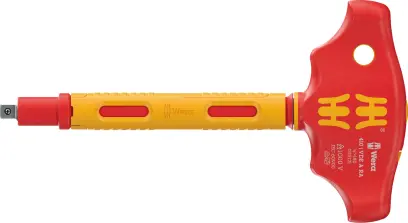Wera 005121 Skrutkovač s priečnou rukoväťou, izoláciou VDE a funkciou račne pre nástrčné hlavice 1/4" typ 410 aj VDE A RA (W05005121001)
