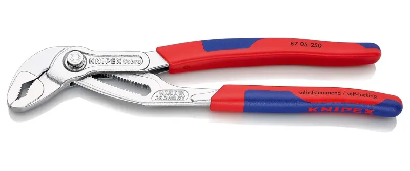 Kliešte Knipex 87 05 250 na rúrky „COBRA“, chrómované (K 87 05 250)