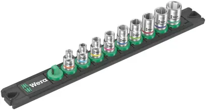Wera 005420 Magnetická lišta A Imperial 1 - nástrčné hlavice Zyklop 1/4" 6hran 3/16 ÷ 1/2" typ 8790 HMA, palcové - 9 dielov (W05005420001)