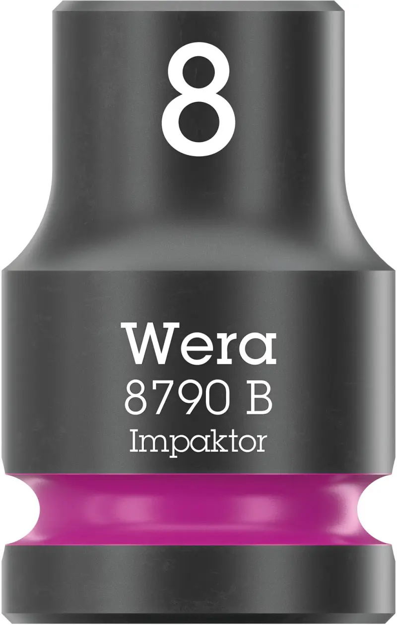 Wera 005500 Nástrčná hlavica 3/8" 6hran 8,0 mm Impaktor 8790 B, rázová (W05005500001)